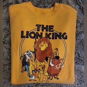 Disney Lion King Crew Neck Sweater-Size Large